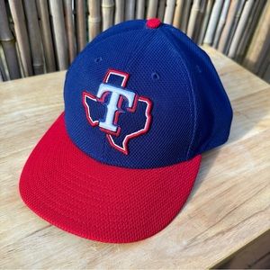 MLB 2016 New Era Texas Rangers Fitted Low Crown Baseball Hat Size 7 1/2